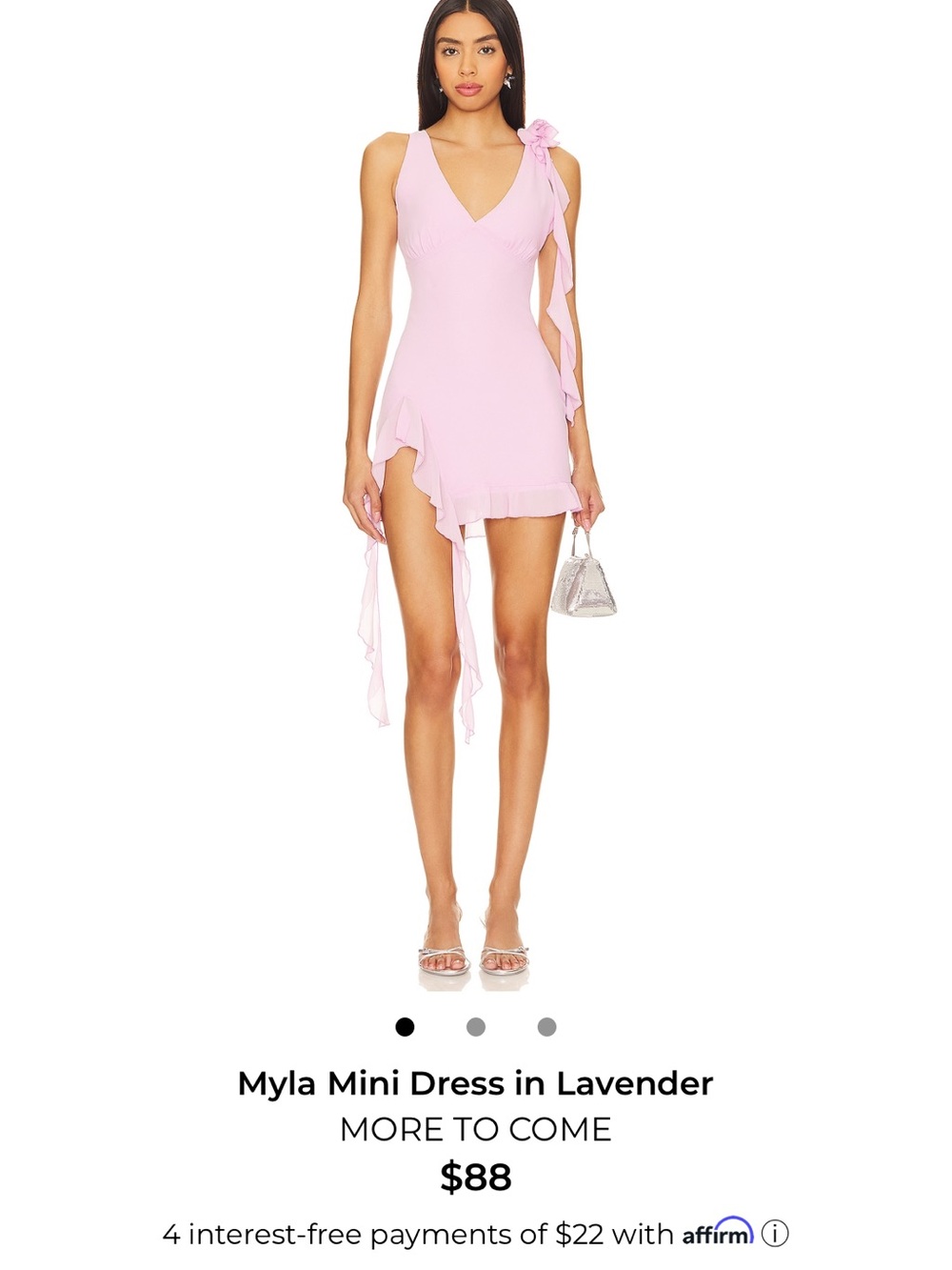 Myla mini dress in lavender